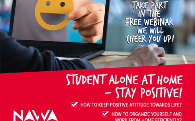 Take part in the webinar – “Student alone at home – stay positive!” April 9th 2020