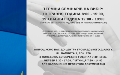 Już wkrótce ruszają warsztaty dla obywateli Ukrainy!